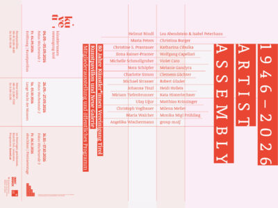 Artist Assembly, graphic design: Marille